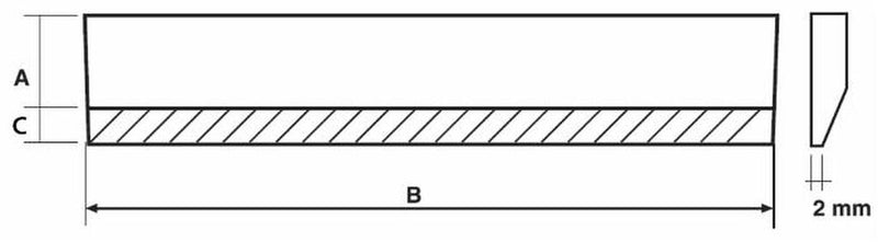 Lama fresata 150x12x2000 Confezione da 1pz (1)