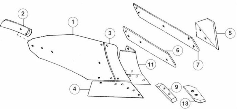 Suola adattabile 10C 142A dx Confezione da 1pz