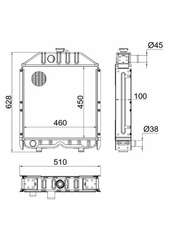 Radiatore adattabile Fiat 5153481 Confezione da 1pz (3)