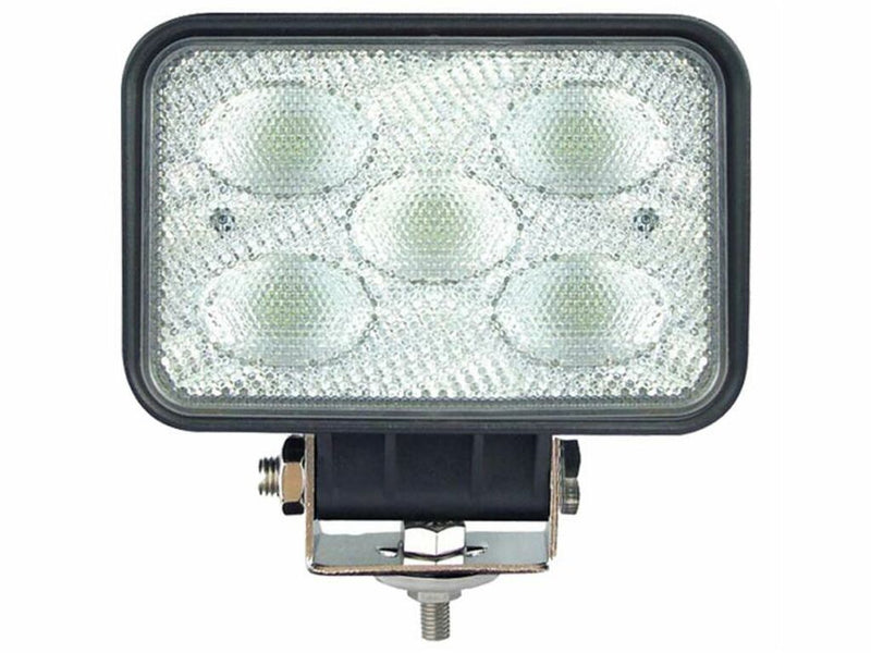 Faro da lavoro 5 LED CREE rettangolare ad ampio raggio 120° 50W IP67 e IP69K Confezione da 1pz