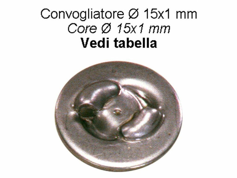 Convogliatore acciaio ø15x1 cieco. Confezione da 6pz