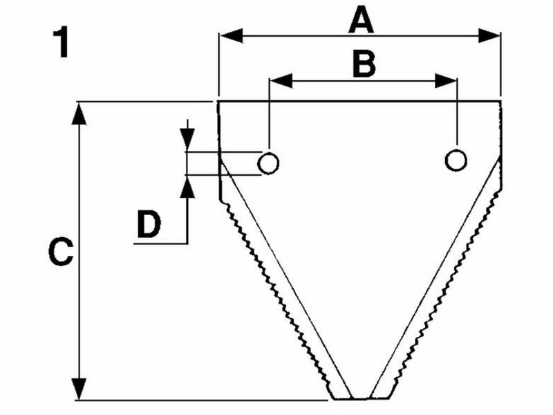 Sezione adattabile al riferimento originale BCS 56358716. Confezione da 5pz (1)