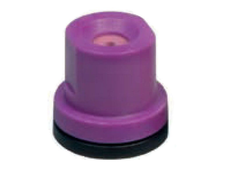 Ugello cono vuoto con inserto in ceramica Delrin 80° viola - 3pz