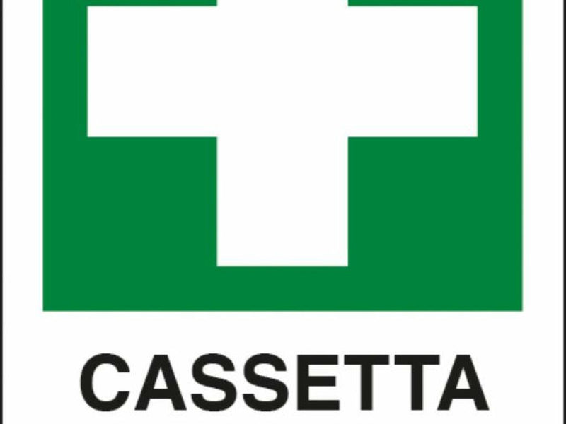 Cartello segnaletica cassetta pronto soccorso 30x20. Confezione da 1pz