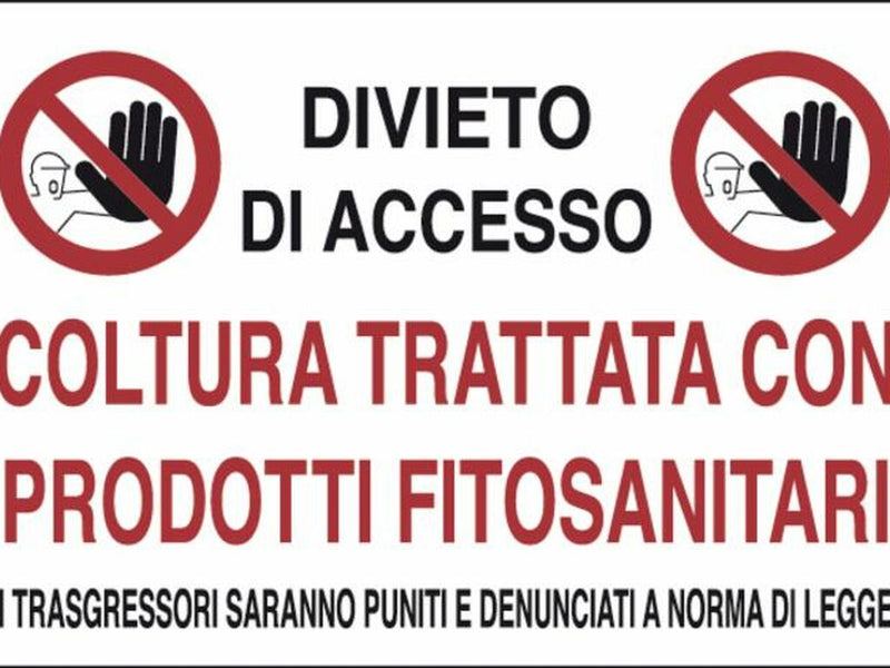 Cartello segnaletica "divieto di accesso" 50x35 Confezione da 1pz