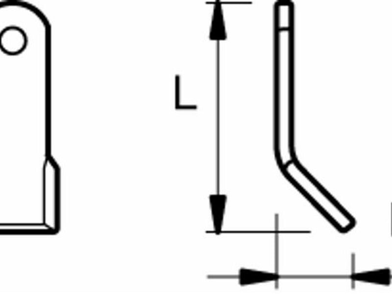 Coltello a Y altezza 38mm lunghezza 124mm adattabile Caroni Confezione da 1pz (1)