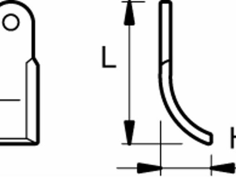 Coltello per trincia adattabile vigolo lunghezza 200mm altezza 80mm Confezione da 2pz (1)