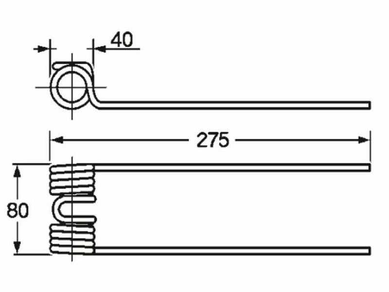 Dente ranghinatore punte diritte adattabile Repossi D0011/A filo 5,8 - 4pz