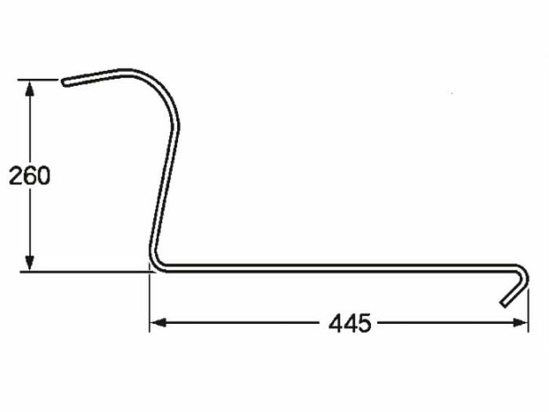 Dente ranghinatore stretto adattabile Lely filo 6,5. Confezione da 25pz